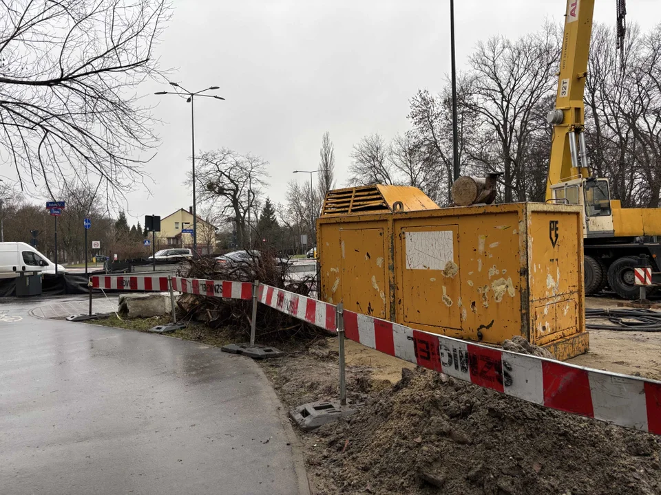 Trwa odbudowa mostku na ulicy Siewnej w Łodzi