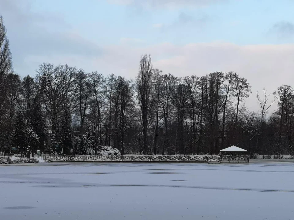 Zima zagościła w Parku Miejskim