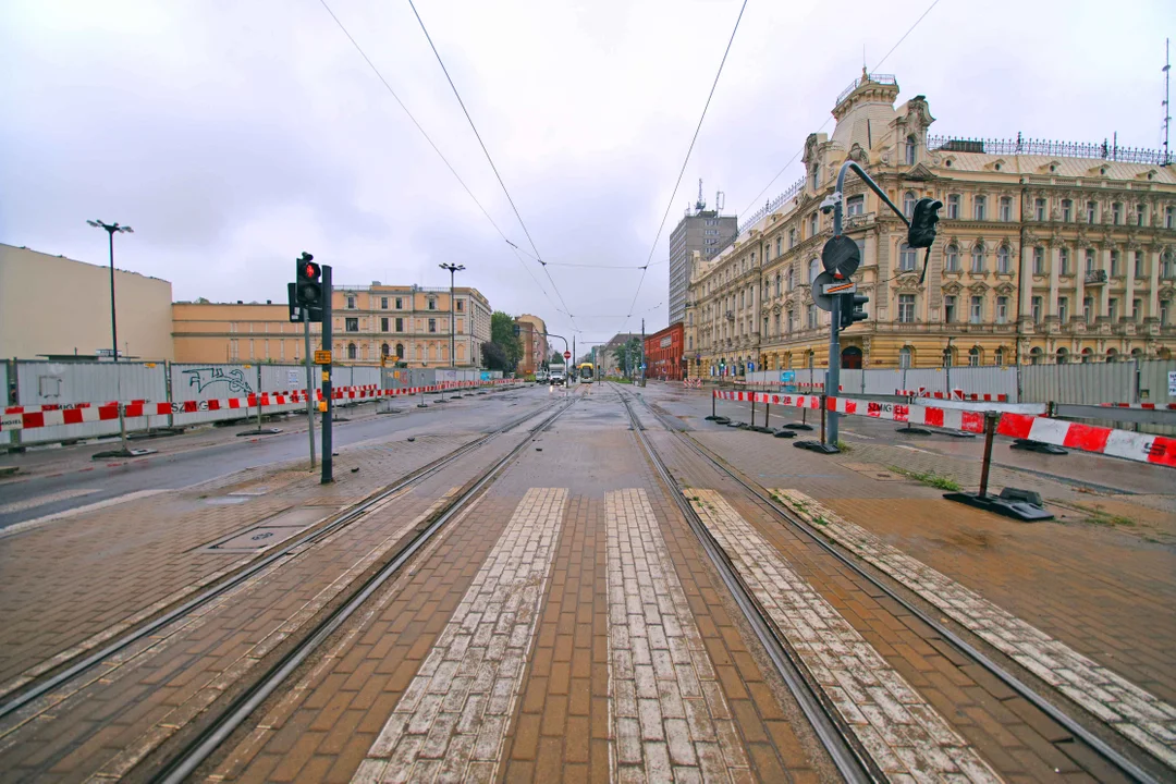 Skrzyżowanie al. Kościuszki i ul. Zielonej do zamknięcia