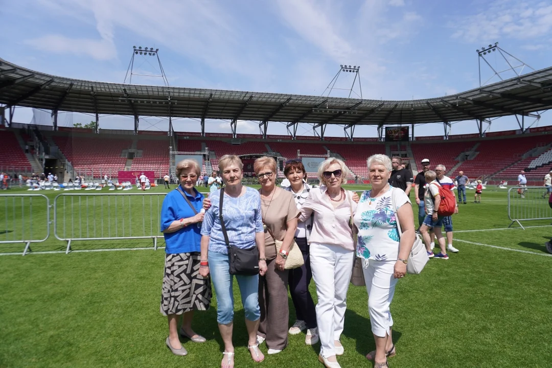 Wydarzenie na murawie stadionu Widzewa