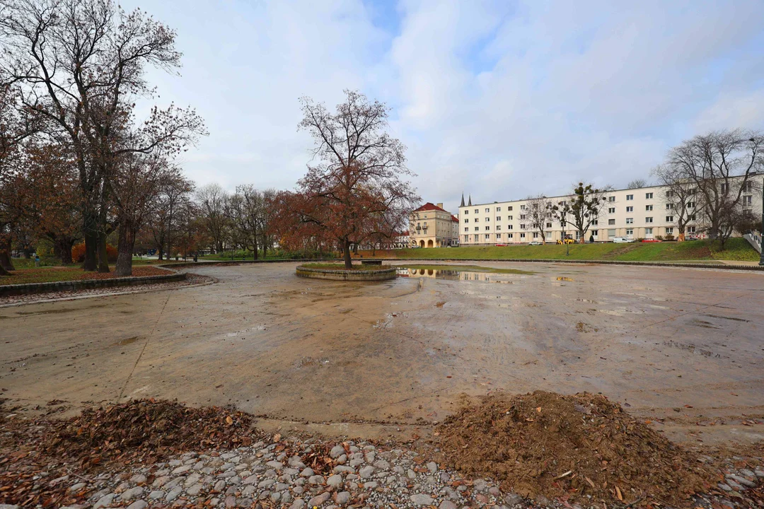 Ze stawów w łódzkich parkach znika woda. Powód jest ważny [ZDJĘCIA] - Zdjęcie główne