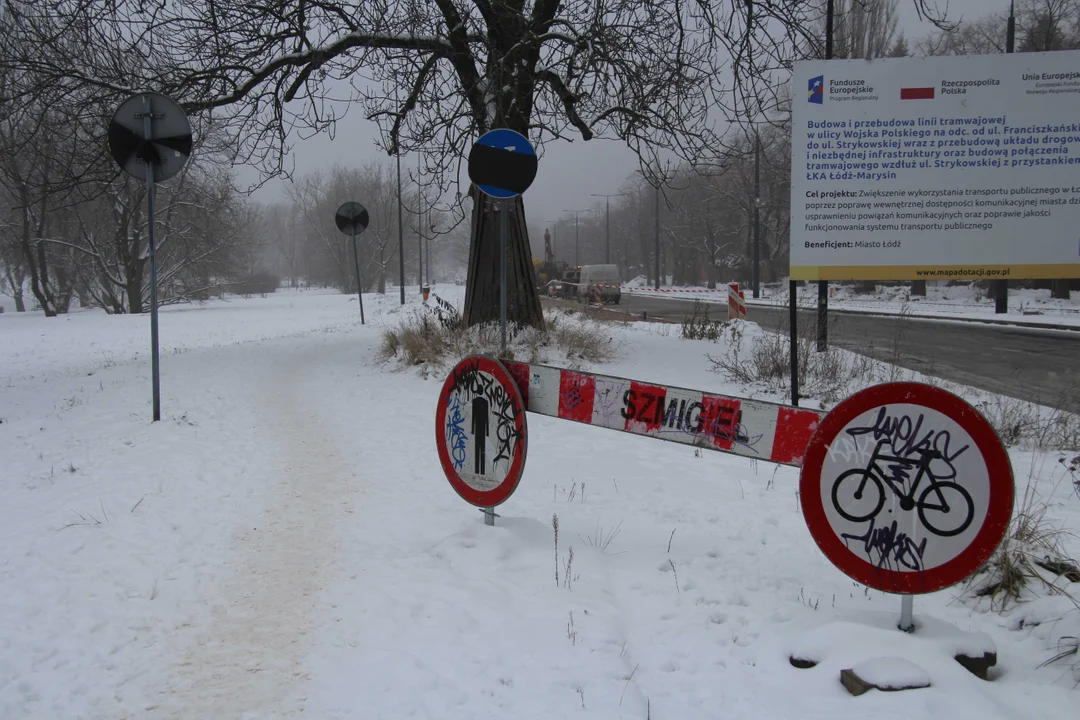 Przebudowa Wojska Polskiego w Łodzi - stan prac na 8.12.2023 r.