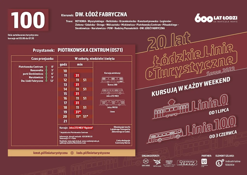 Rozkład jazdy linia 100