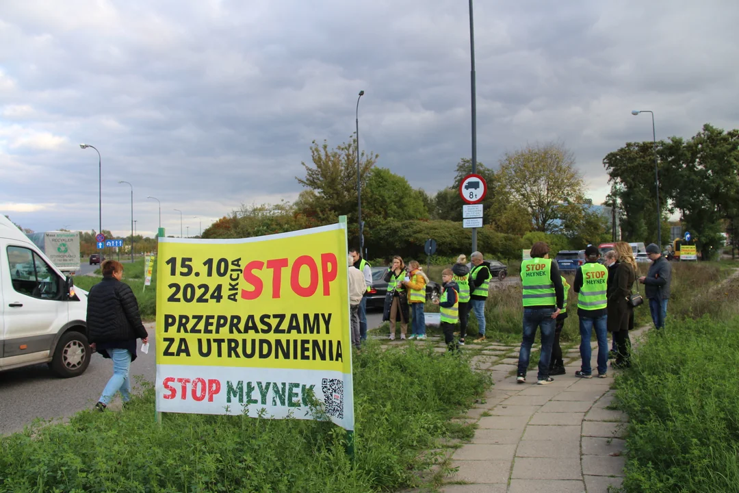 Protest mieszkańców Młynka - 15.10.2024 r.