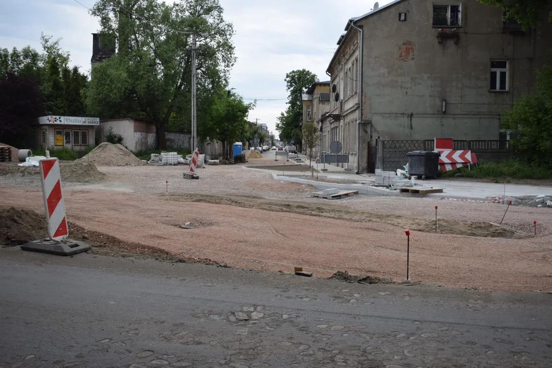 Budowa ronda na ul. 1 Maja w Zgierzu