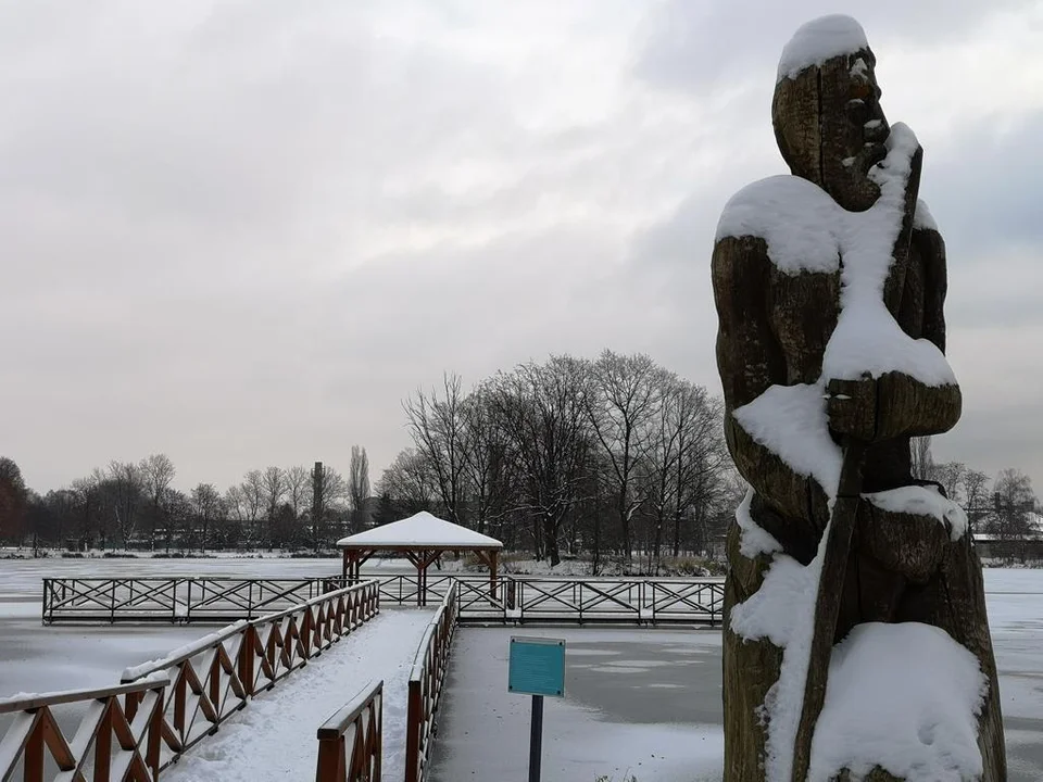 Zima zagościła w Parku Miejskim