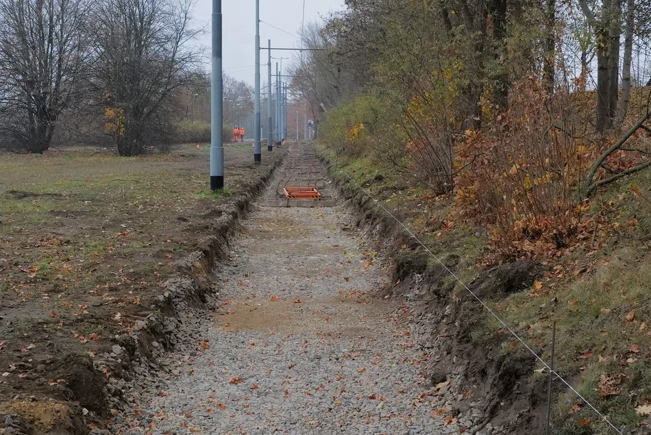 Remont krańcówki MPK Łódź przy Lodowej w Łodzi