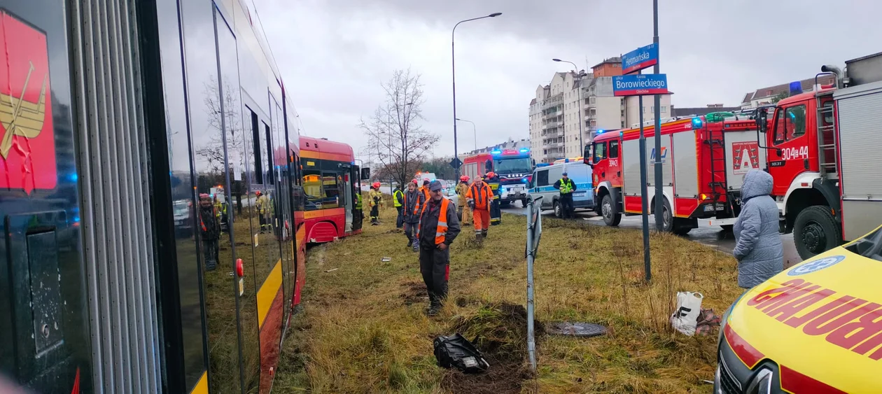 Wypadek na al. Hetmańskiej w Łodzi