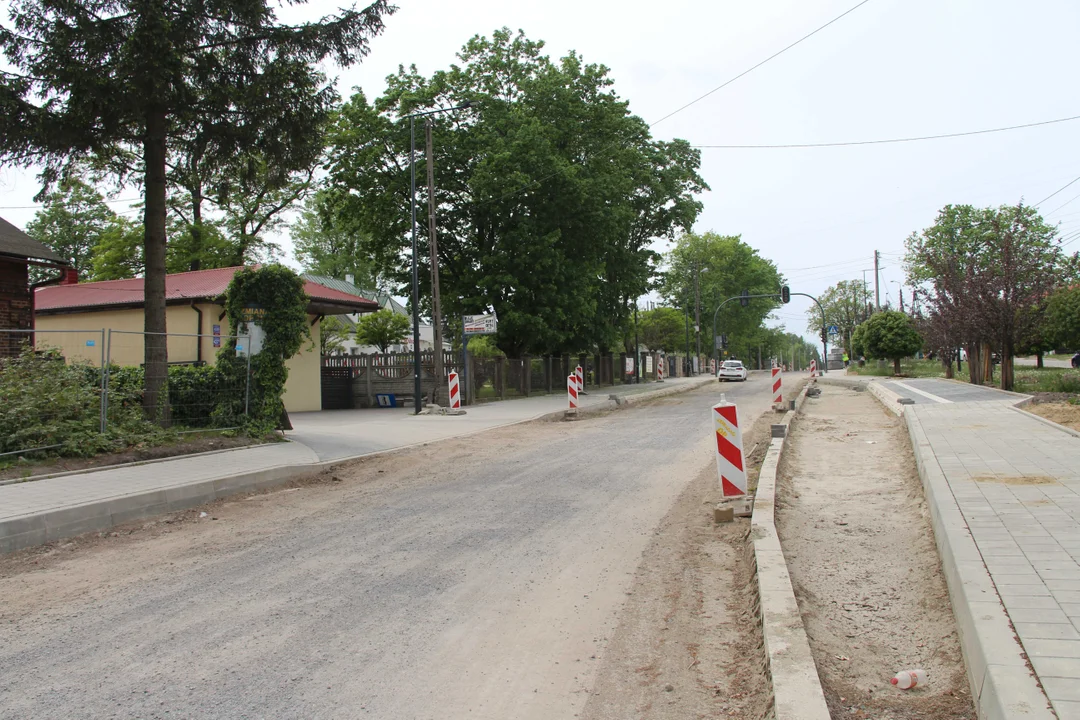 Trwa remont ulicy Pomorskiej i Mileszki w Łodzi