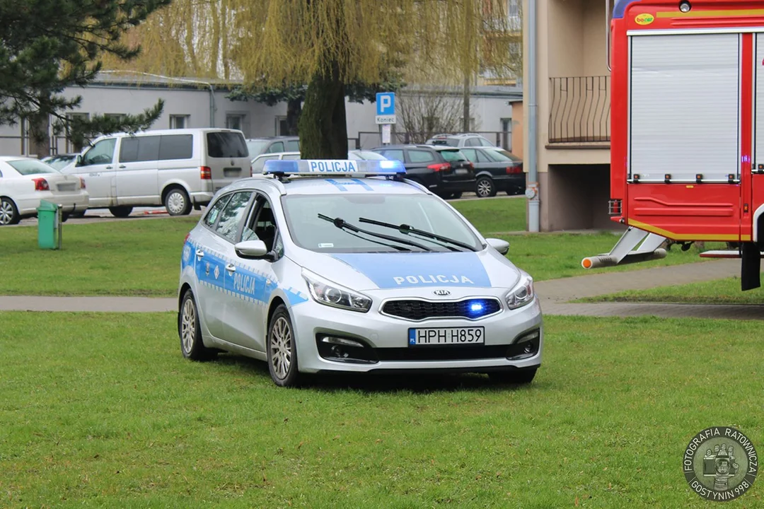 Interwencja straży pożarnej w sąsiednim Gostyninie. Przyczyną przypalony garnek