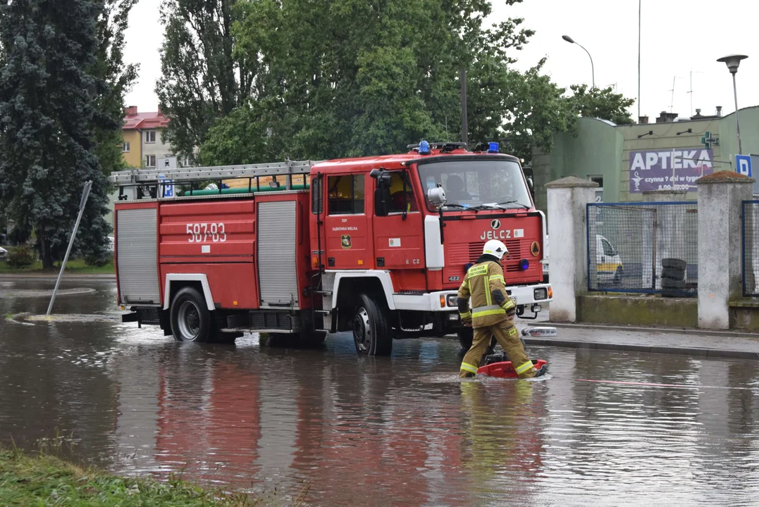 Zalane ulice w Zgierzu