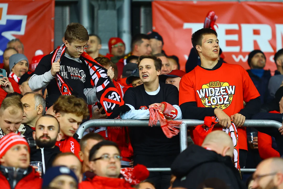 Kibice Widzewa Łódź podczas rundy jesiennej