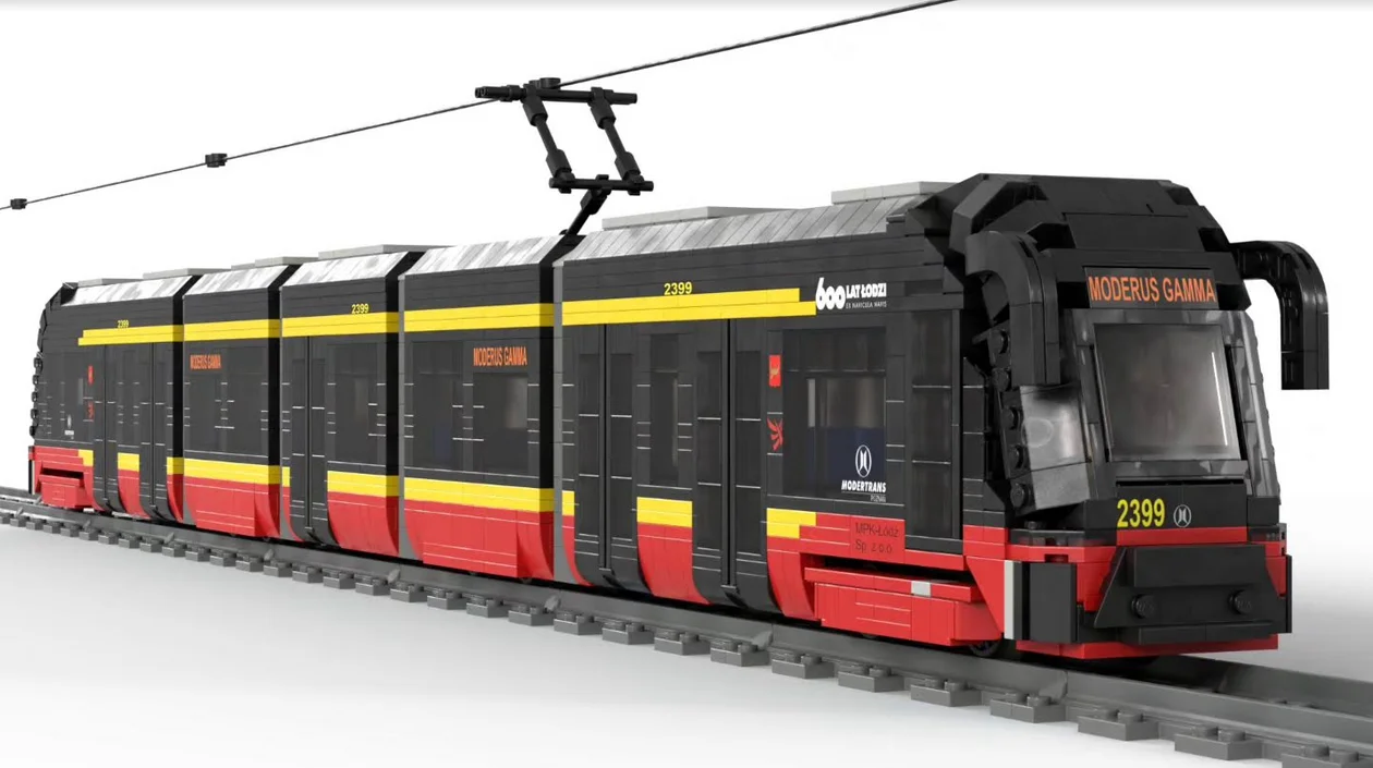 Modele łódzkich tramwajów z klocków Lego