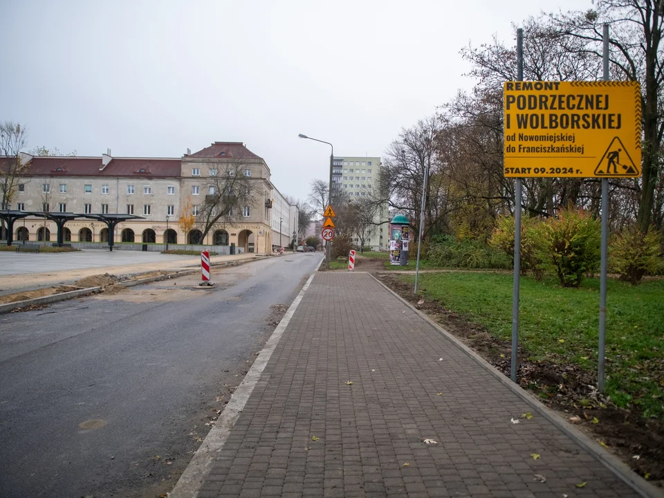 Remont ulic wokół Starego Rynku w Łodzi – Podrzeczna, Wolborska i Majzela