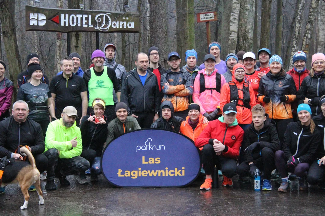 Walentynkowy parkrun w Lesie Łagiewnickim