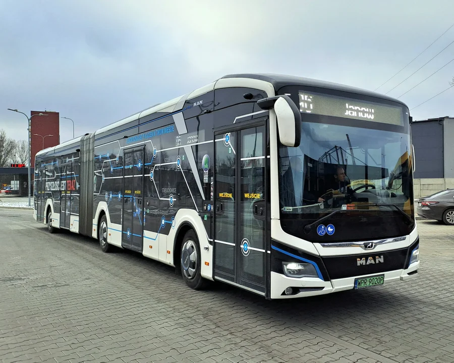 Autobus elektryczny MAN na testach w MPK Łódź