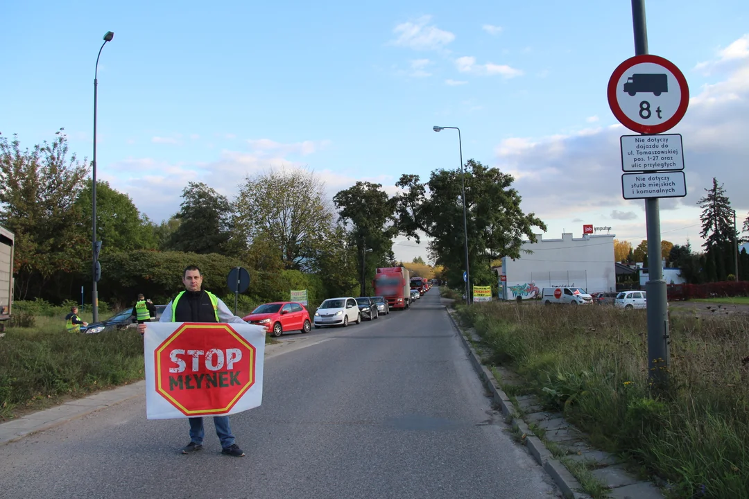 Protest mieszkańców Młynka - 15.10.2024 r.