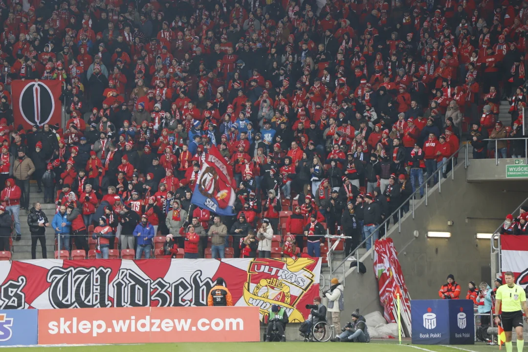 Mecz Widzew – Cracovia, Łódź 9 lutego 2025 r.