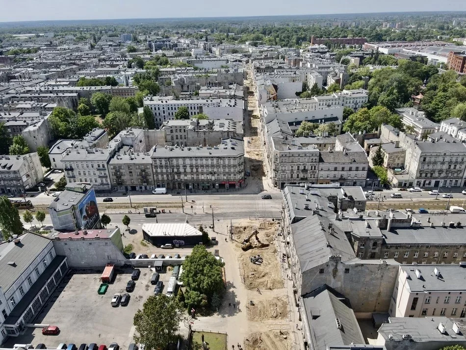 Trzy miesiące utrudnień na skrzyżowaniu w centrum Łodzi. Będą zmiany w kursowaniu MPK Łódź