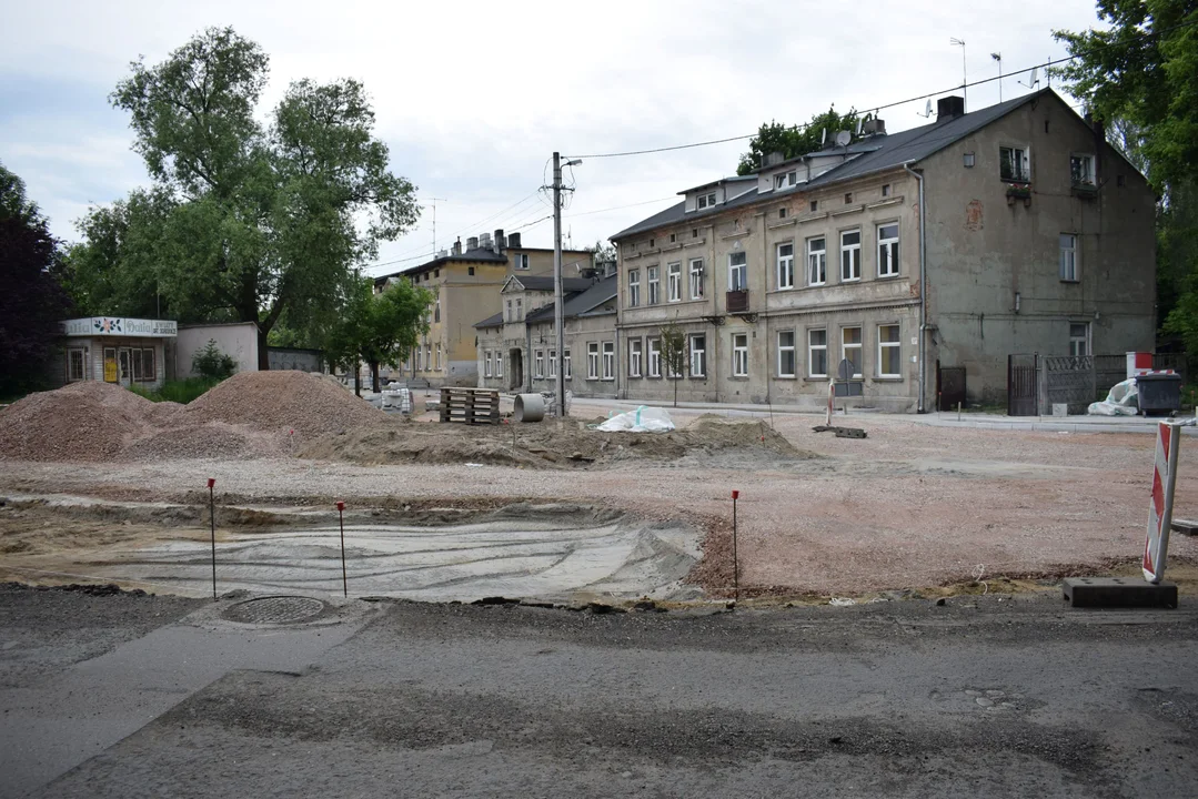 Budowa ronda na ul. 1 Maja w Zgierzu