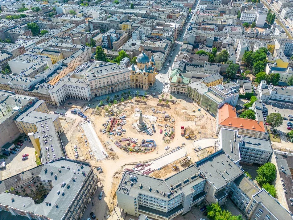 Tak zmienił się plac Wolności w Łodzi