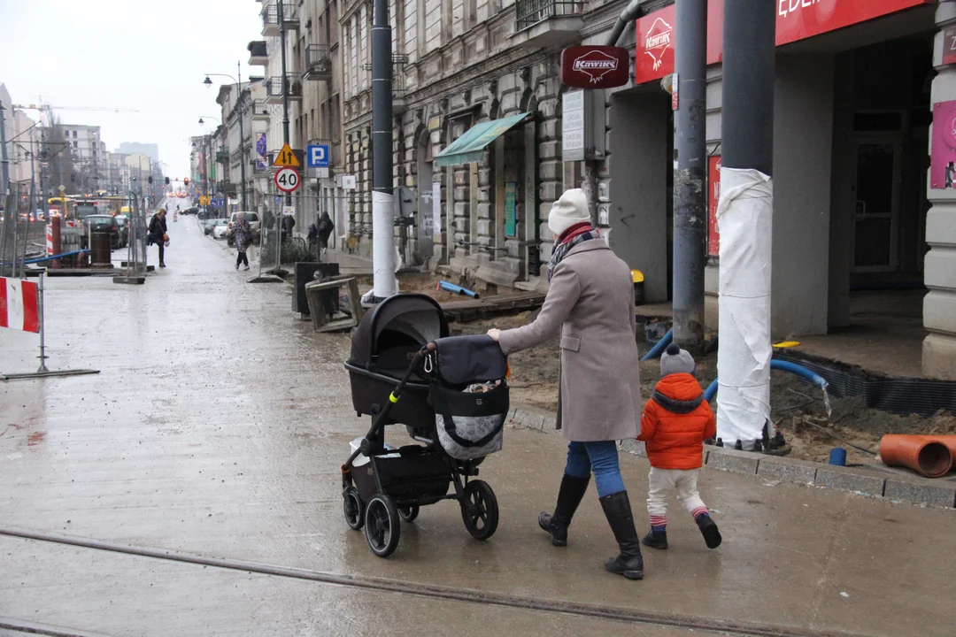 Powrót tramwajów MPK Łódź na skrzyżowanie Zachodnia/Legionów w Łodzi