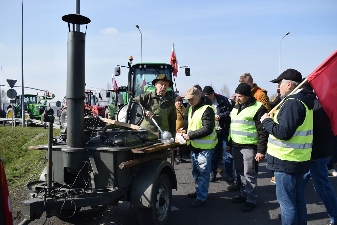 Protest rolników w Strykowie