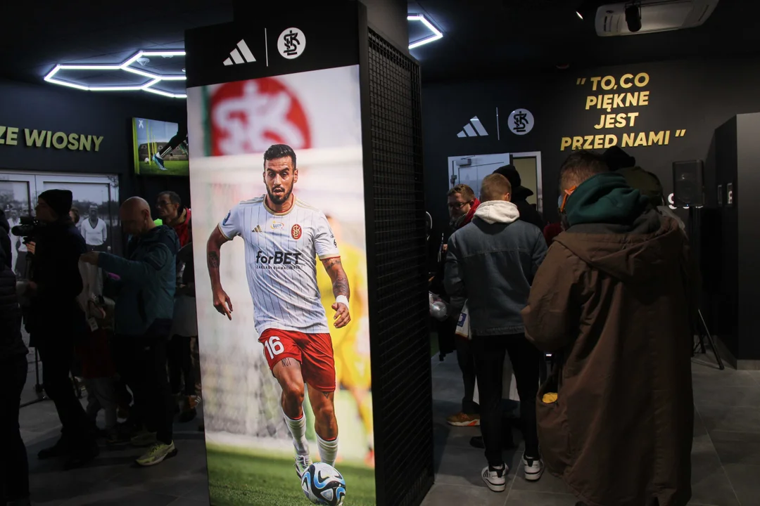 Otwarcie sklepu ŁKS na stadionie Króla w Łodzi