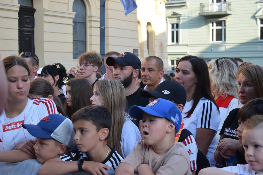 Prezentacja drużyny ŁKS-u na placu Wolności