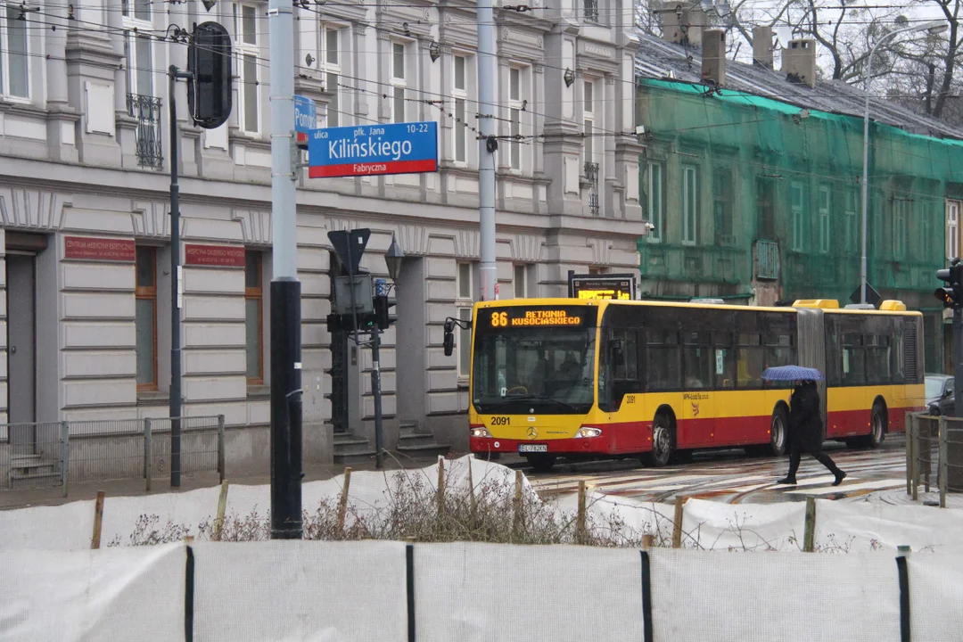 Problem z opóźnionymi tramwajami MPK Łódź na Kilińskiego w Łodzi