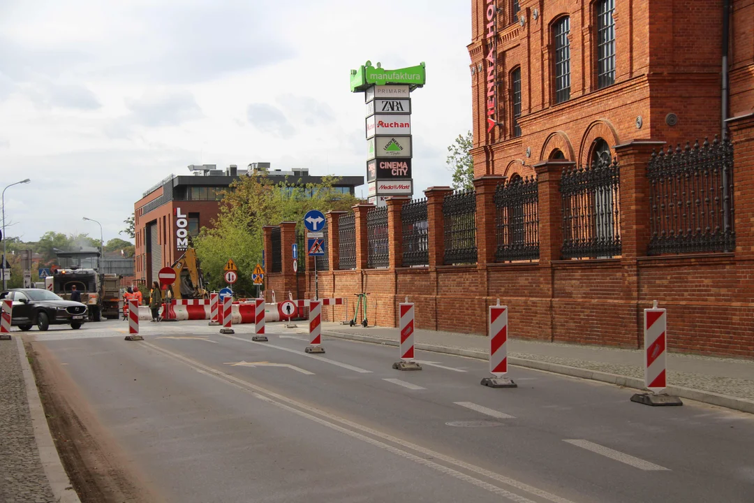 Zmiana organizacji ruchu na wjeździe do Manufaktury