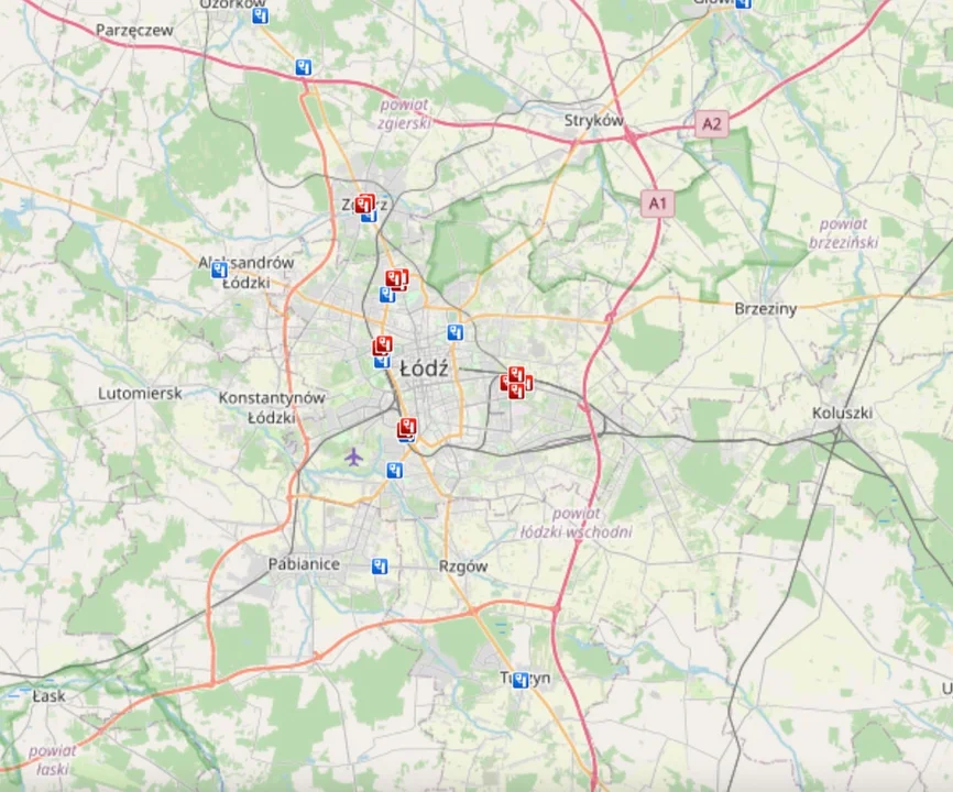 Aż 13 systemów Red Light w Łodzi? Tak mówi mapa CANARD 