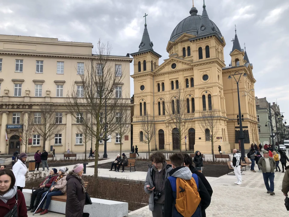 Otwarcie placu Wolności w Łodzi