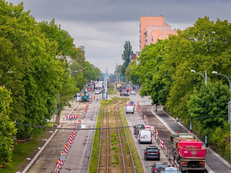 Remont ul. Pabianickiej w Łodzi