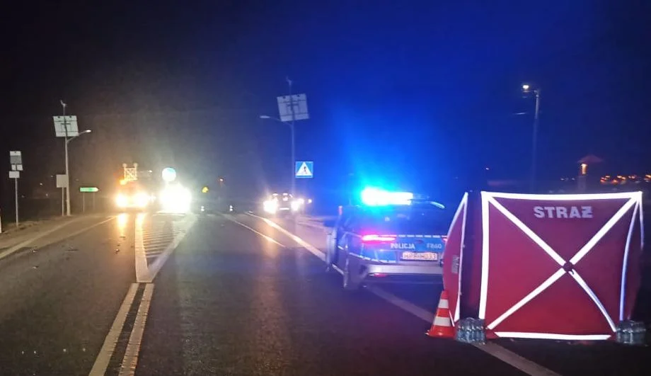 Tragiczny wypadek na drodze krajowej. Kobieta zginęła na miejscu