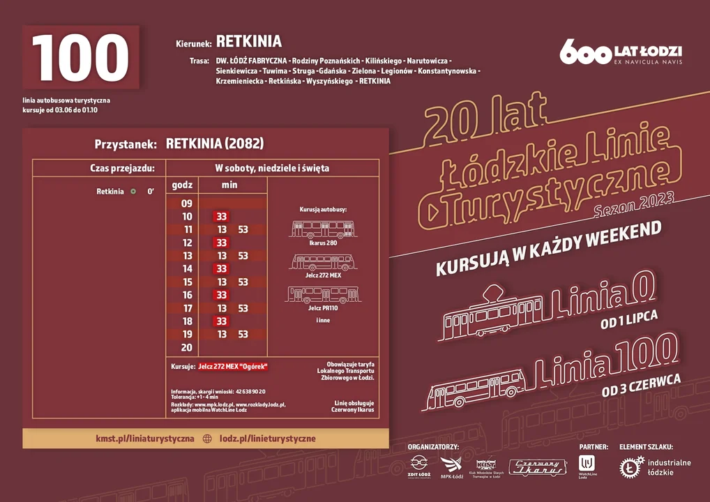 Rozkład jazdy linia 100