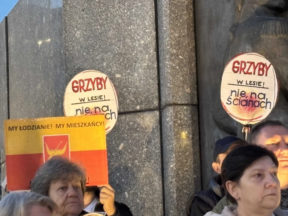 Manifestacja Łódzkiego Stowarzyszenia Lokatorów