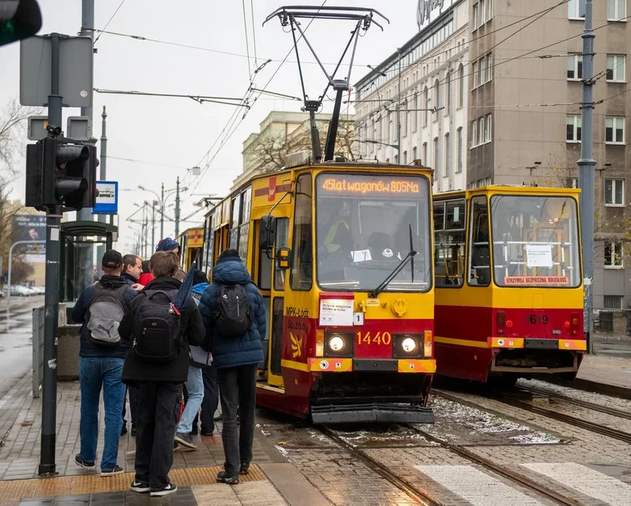 45-lecie tramwajów Konstal 805Na w Łodzi