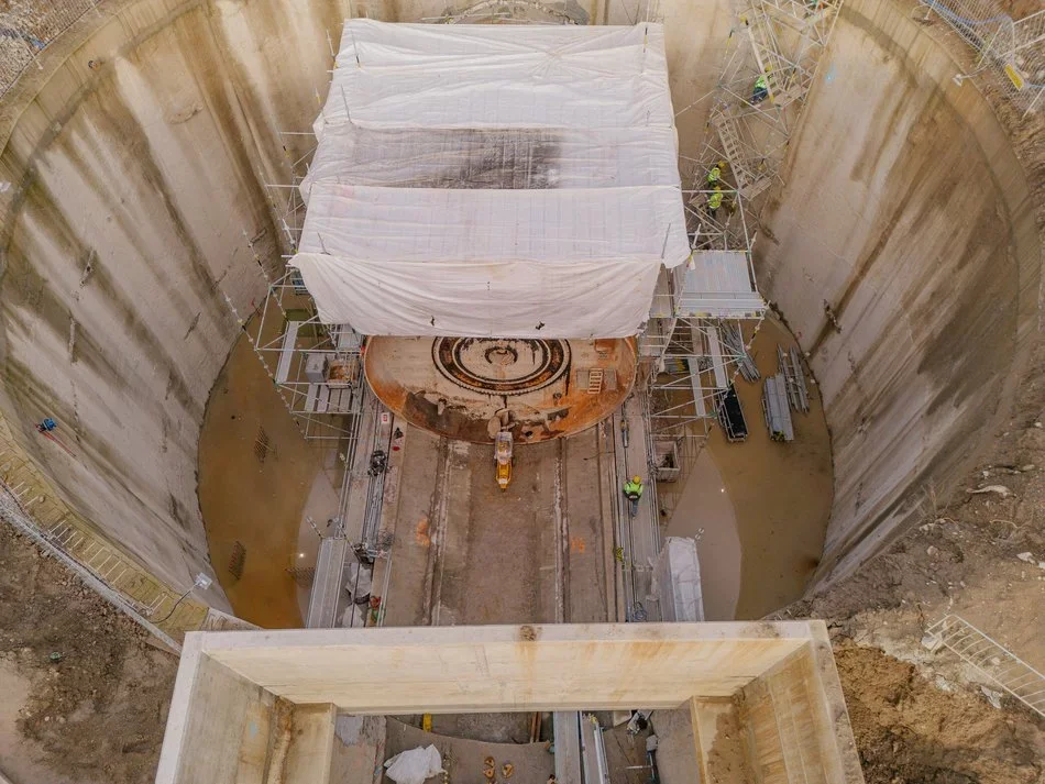 Trwa demontaż tarczy TBM Faustyna