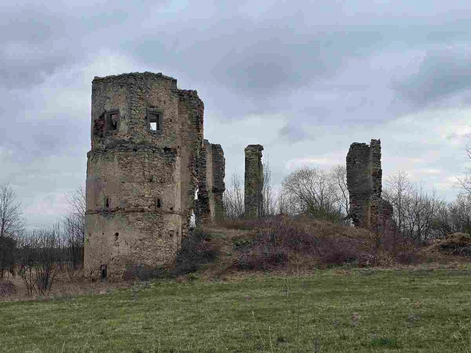Ruiny w Majkowicach w Łódzkiem