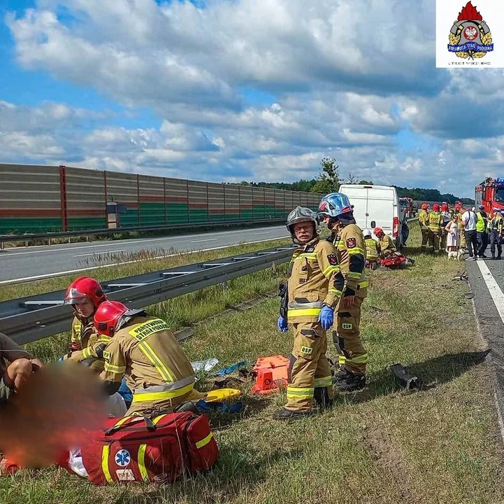 Dwa zdarzenia na A2 zablokowały na kilka godzin ruch w kierunku Poznania