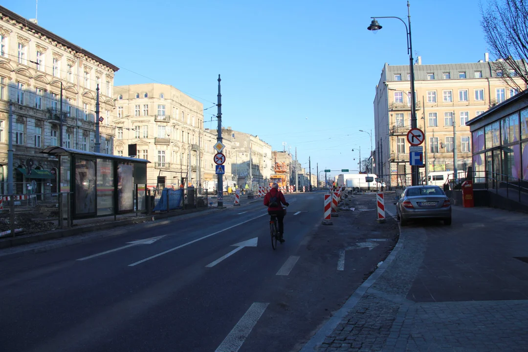 Utrudnienia dla podróżnych na Zachodniej w Łodzi