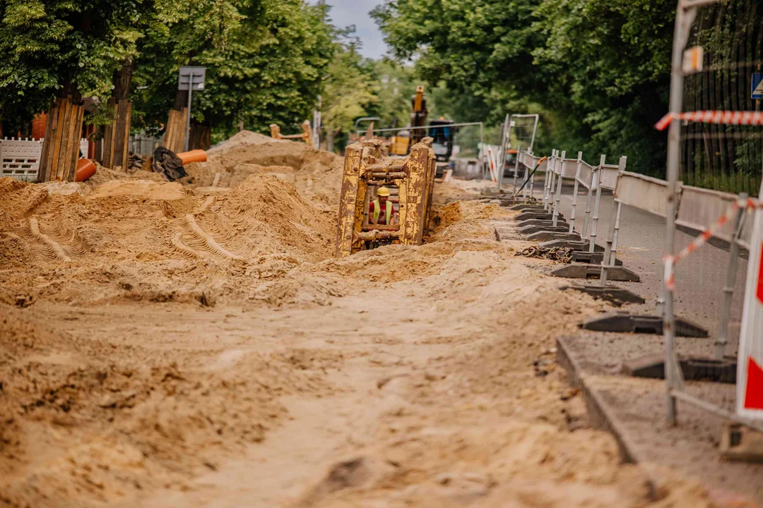 Trwa remont kolejnego odcinka ulicy Krakowskiej w Łodzi