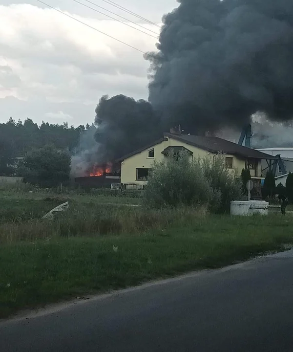 Słup dymu w okolicach Zelowa. Przerażeni mieszkańcy pytają, co się stało? [FOTO]