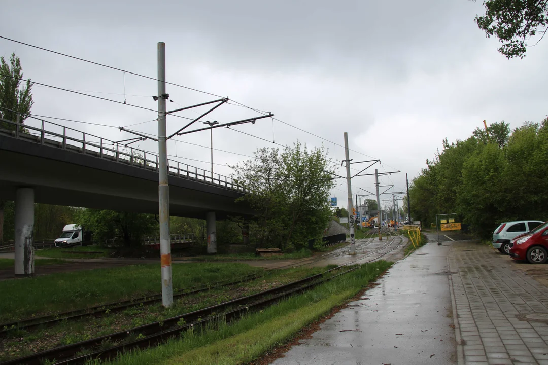 Zajezdnia tramwajowa Chocianowice w Łodzi w remoncie