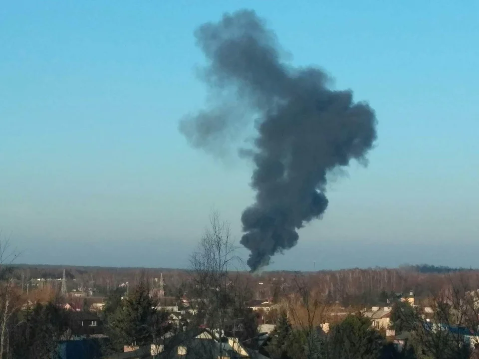 Pożar na Wycieczkowej w Łodzi