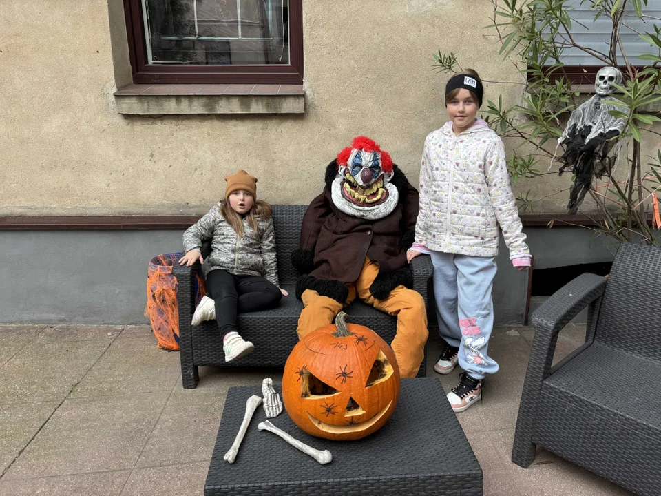 Podwórko przy Wólczańskiej 7 gotowe na Halloween