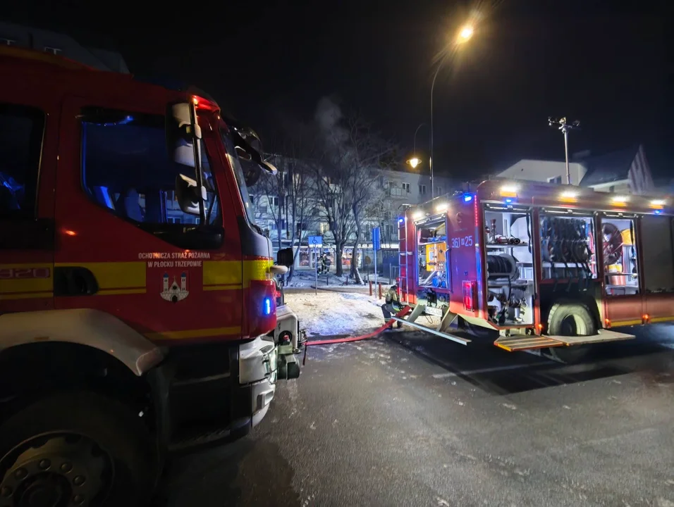 Pożar przy 3 Maja w Płocku