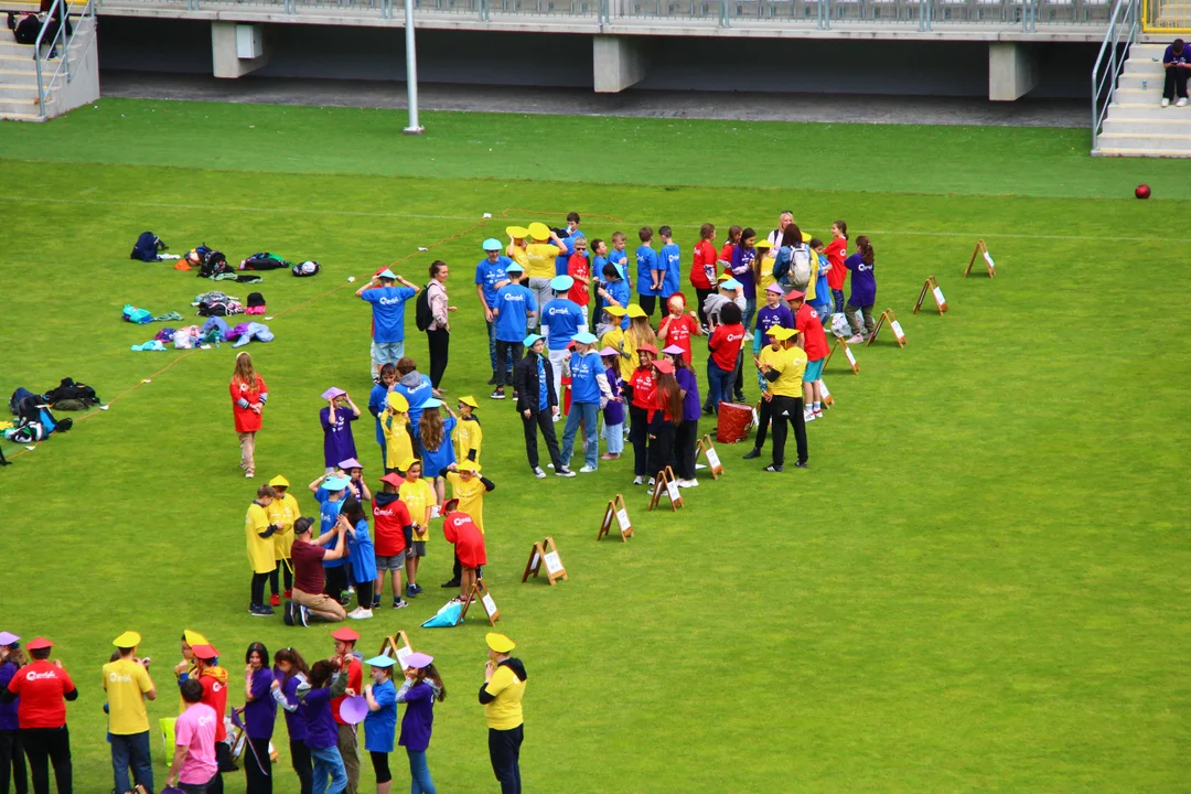 Flash mob na stadionie ŁKS Łódź im. Władysława Króla