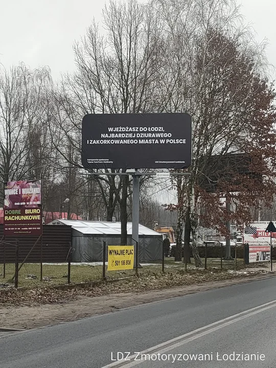 Akcja billboardowa Zmotoryzowanych Łodzian